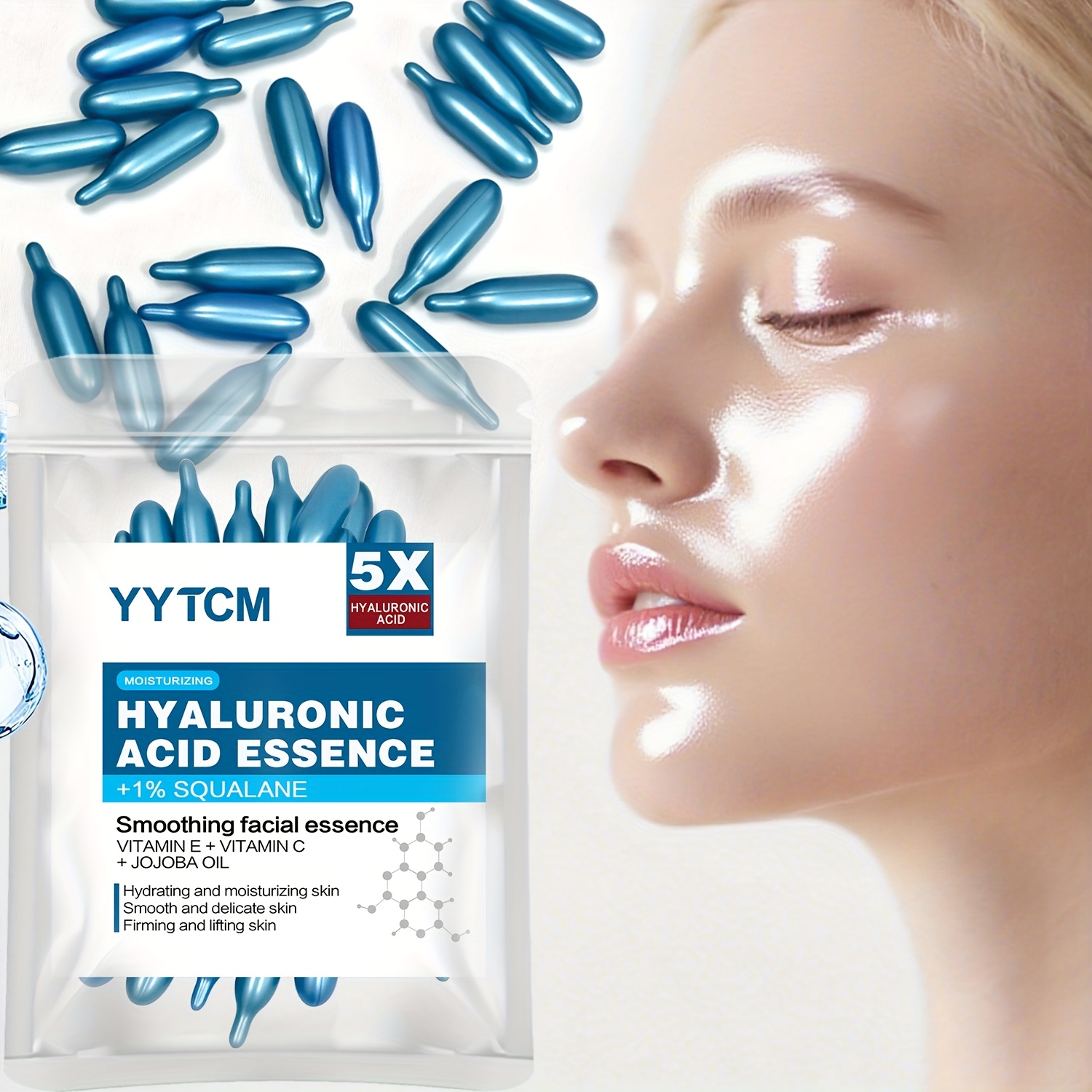 Skincare Oily Skin - Hyaluronic acid deep moisturizing capsule essence,