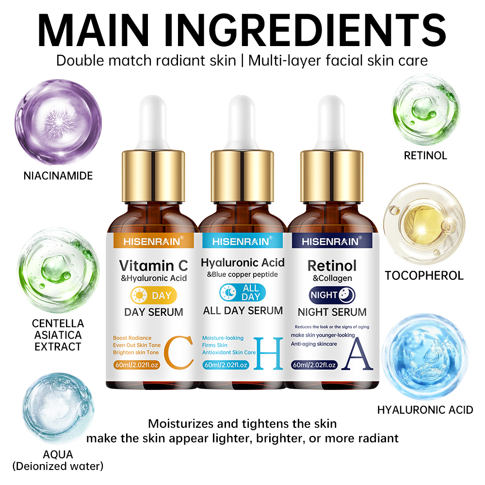 HISENRAIN Vitamin C + Retinol  - đánh giá và giá Skincare Oily Skin