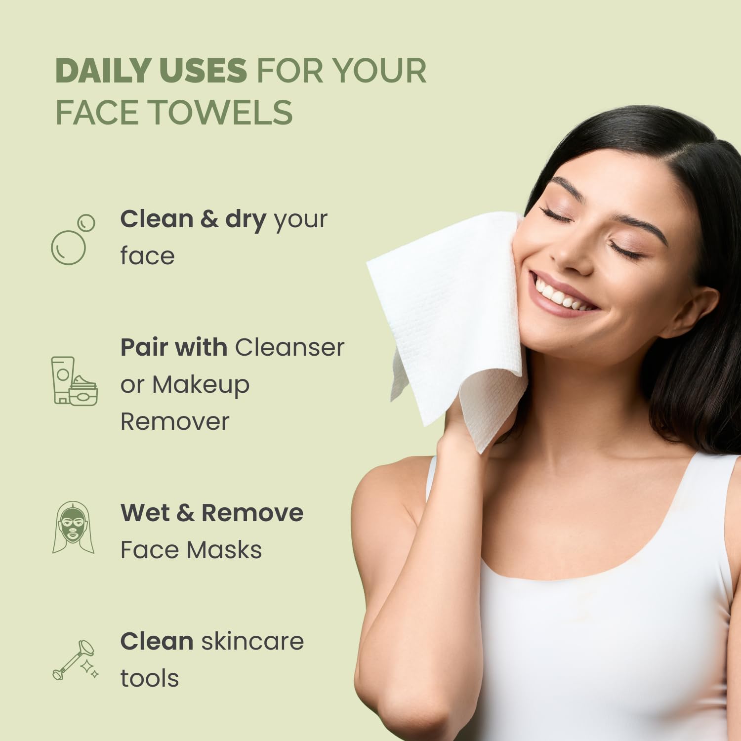 Disposable Face Towels XL 10x1 - đánh giá và giá Xl Skincare