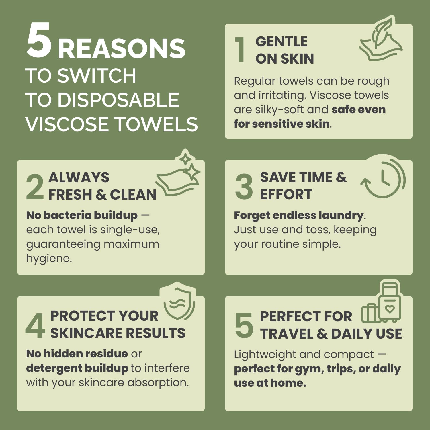 Disposable Face Towels XL 10x1 - đánh giá và giá Xl Skincare