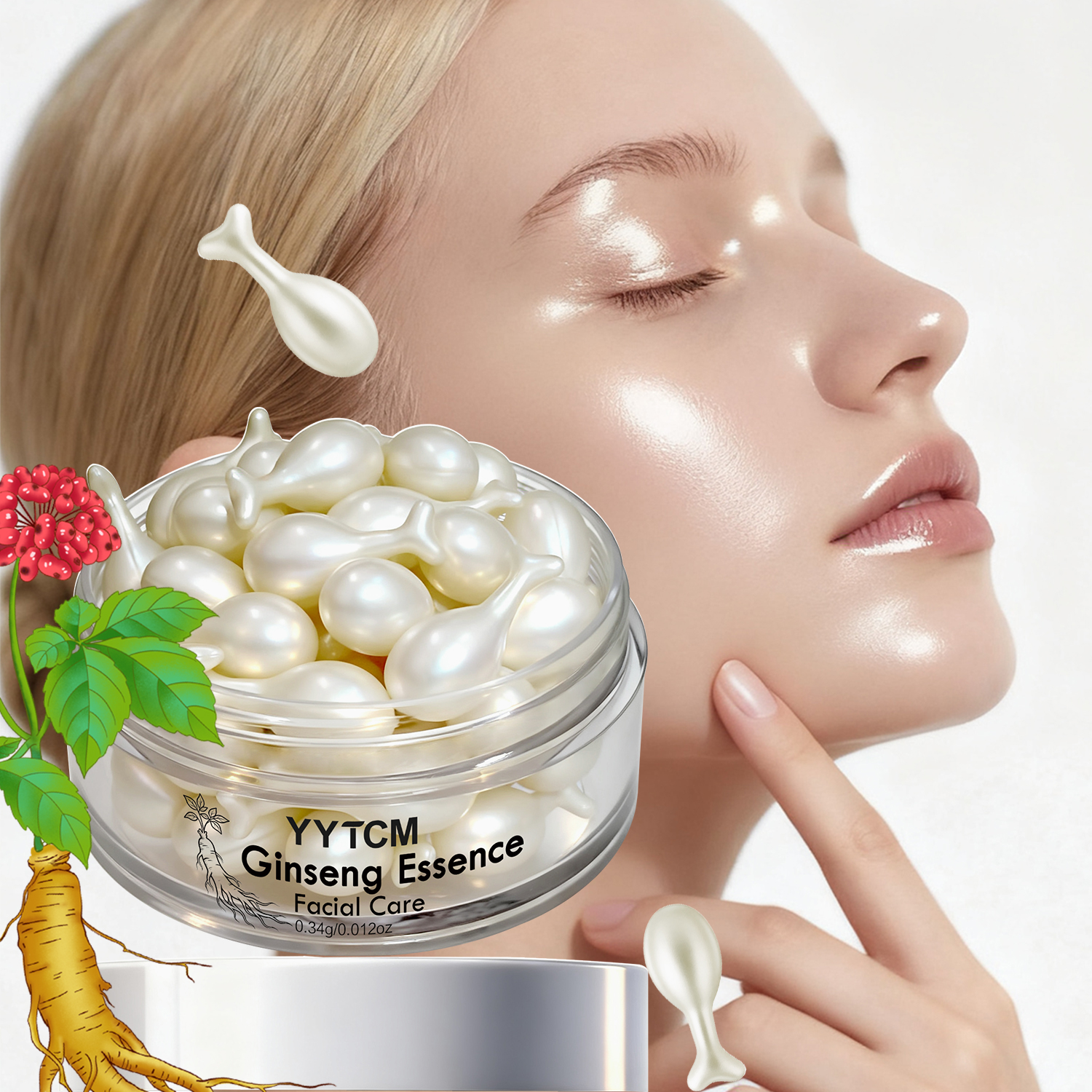 Ginseng Essence Capsules, Mois - đánh giá và giá Niacinamide Brightening Serum