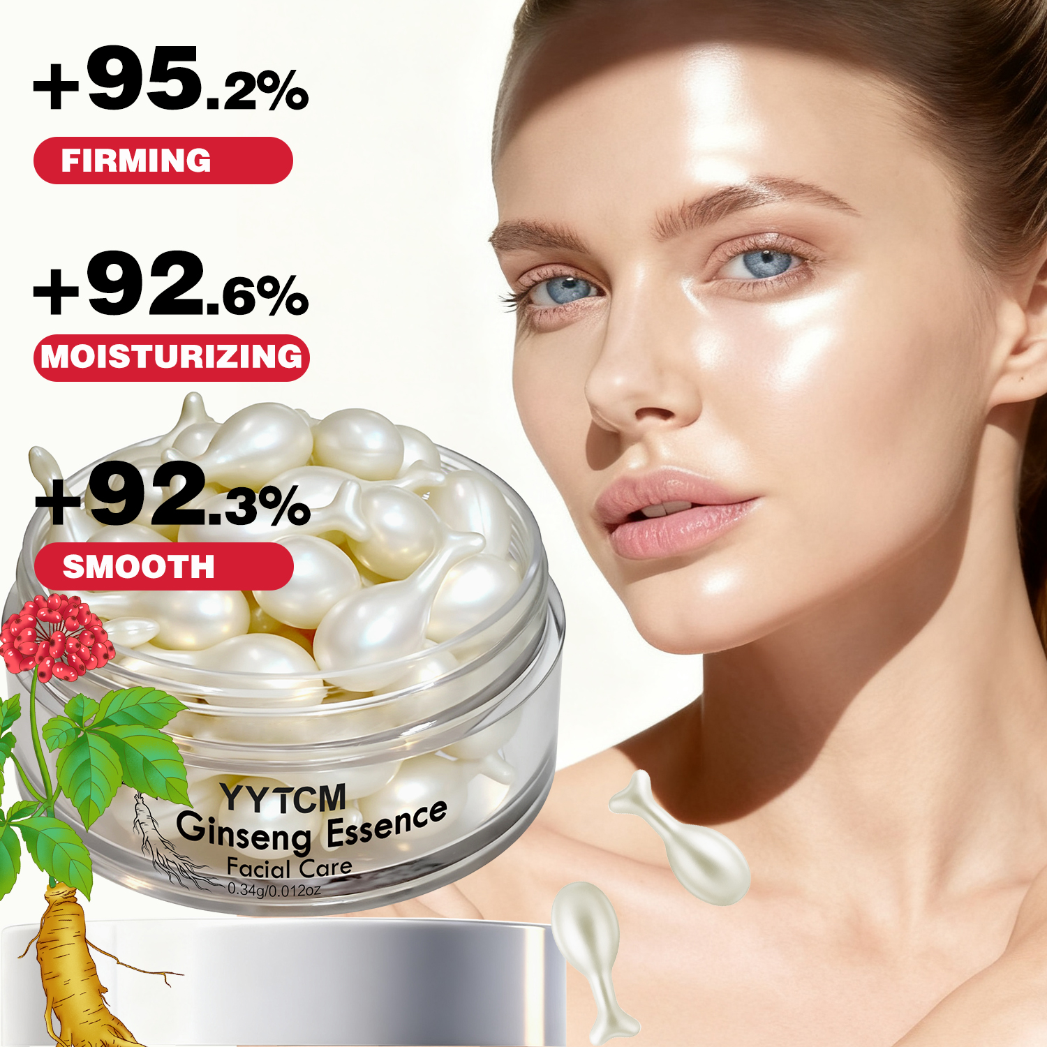 Ginseng Essence Capsules, Mois - đánh giá và giá Niacinamide Brightening Serum