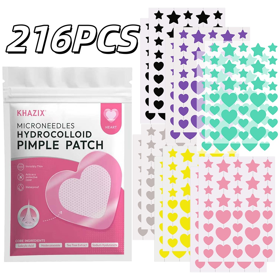 216PCS 6-color Star-shaped Acn - đánh giá và giá Skincare Salicylic Acid