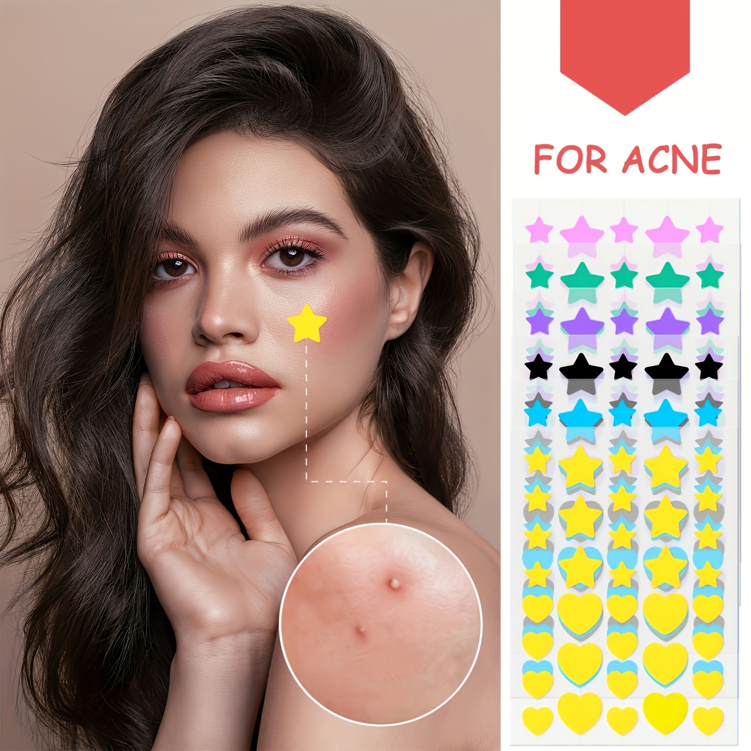 216PCS 6-color Star-shaped Acn - đánh giá và giá Skincare Salicylic Acid