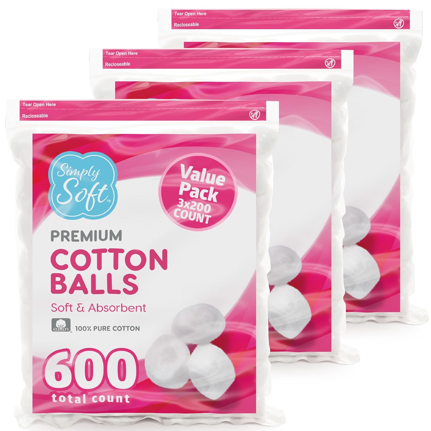 100% Pure Cotton Balls (600 Co - đánh giá và giá Xl Skincare