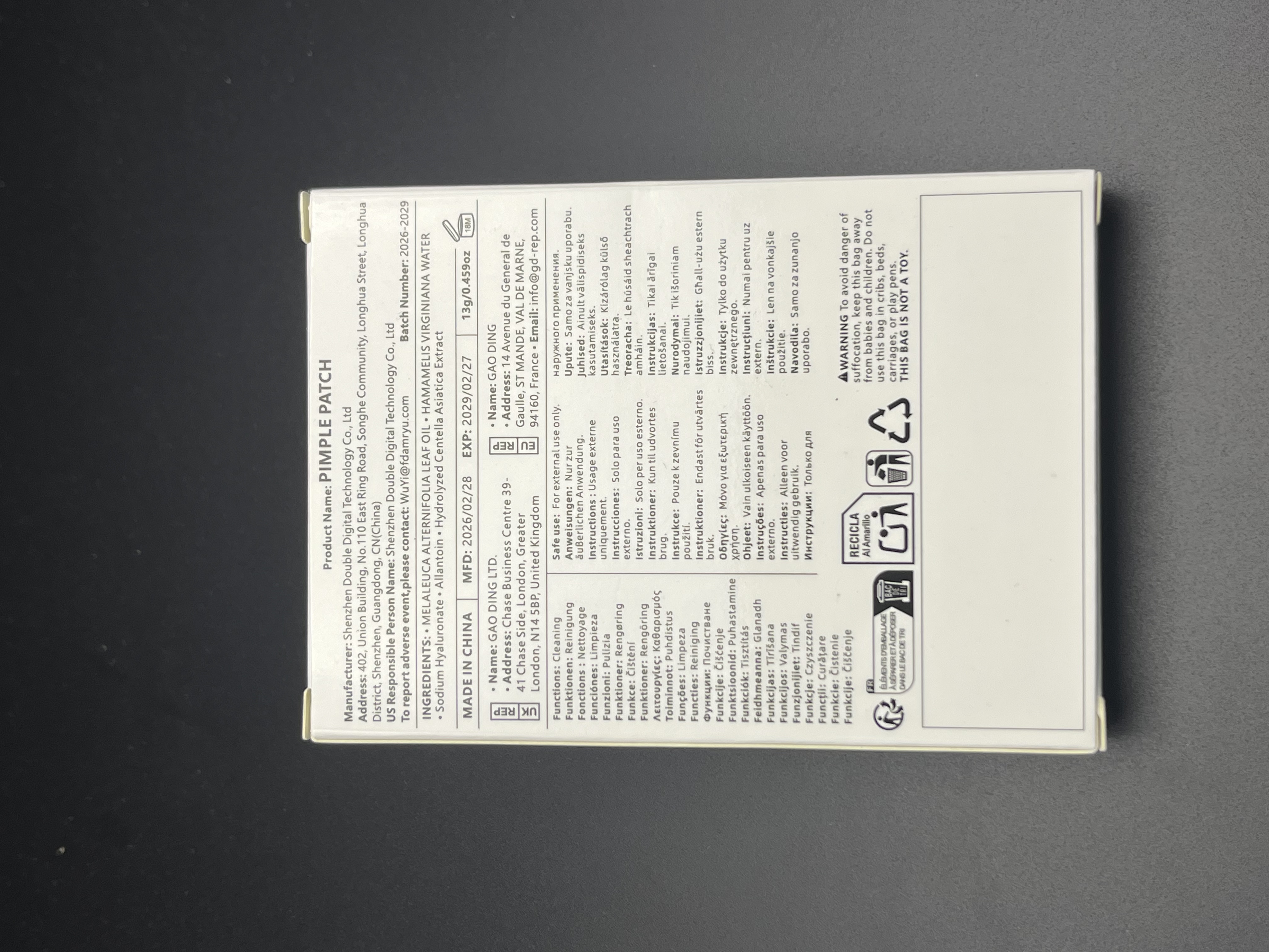 800pcs Salicylic Acid & Hydroc - đánh giá và giá Skincare Salicylic Acid