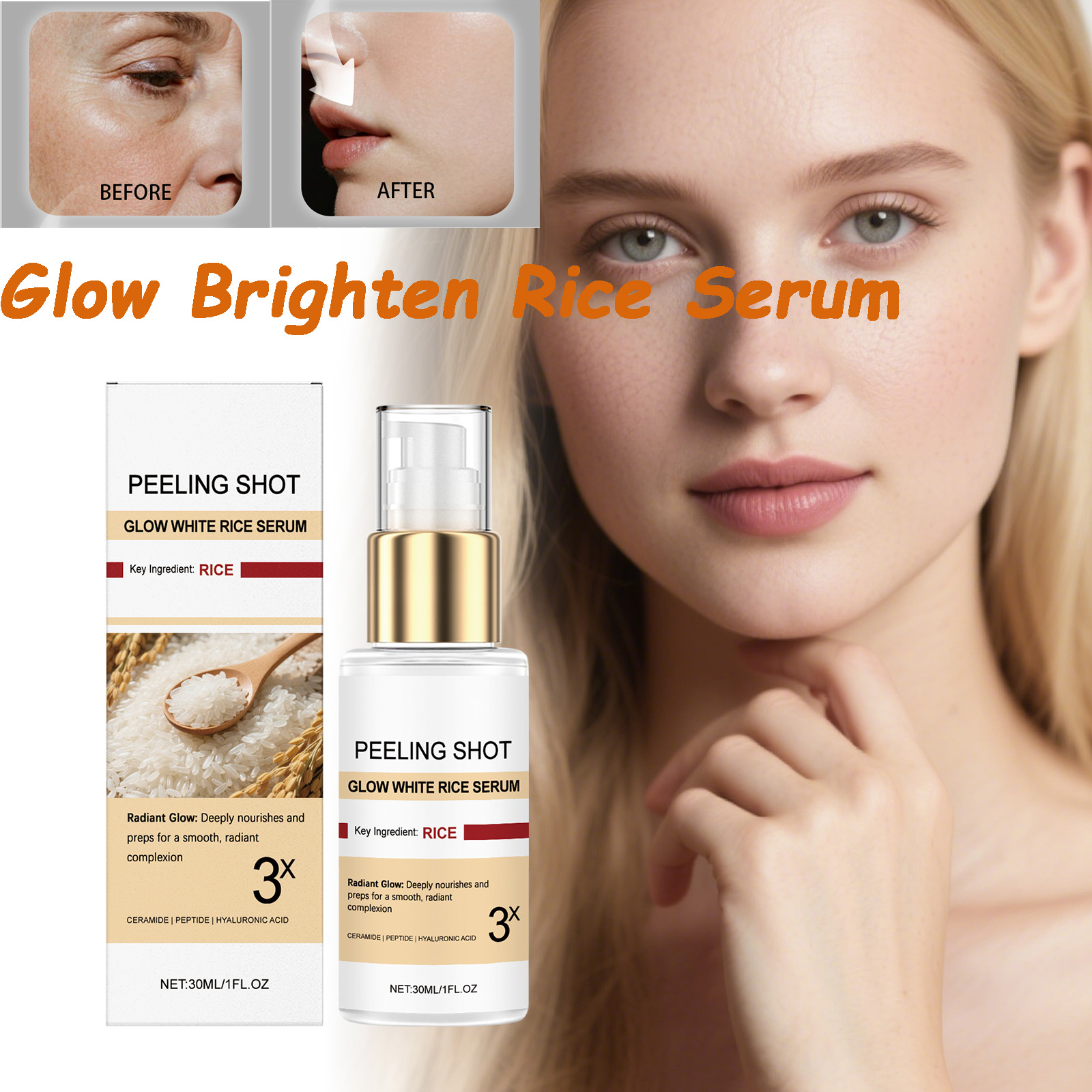 Glow Brightening Rice Essence  - đánh giá và giá Niacinamide Brightening Serum