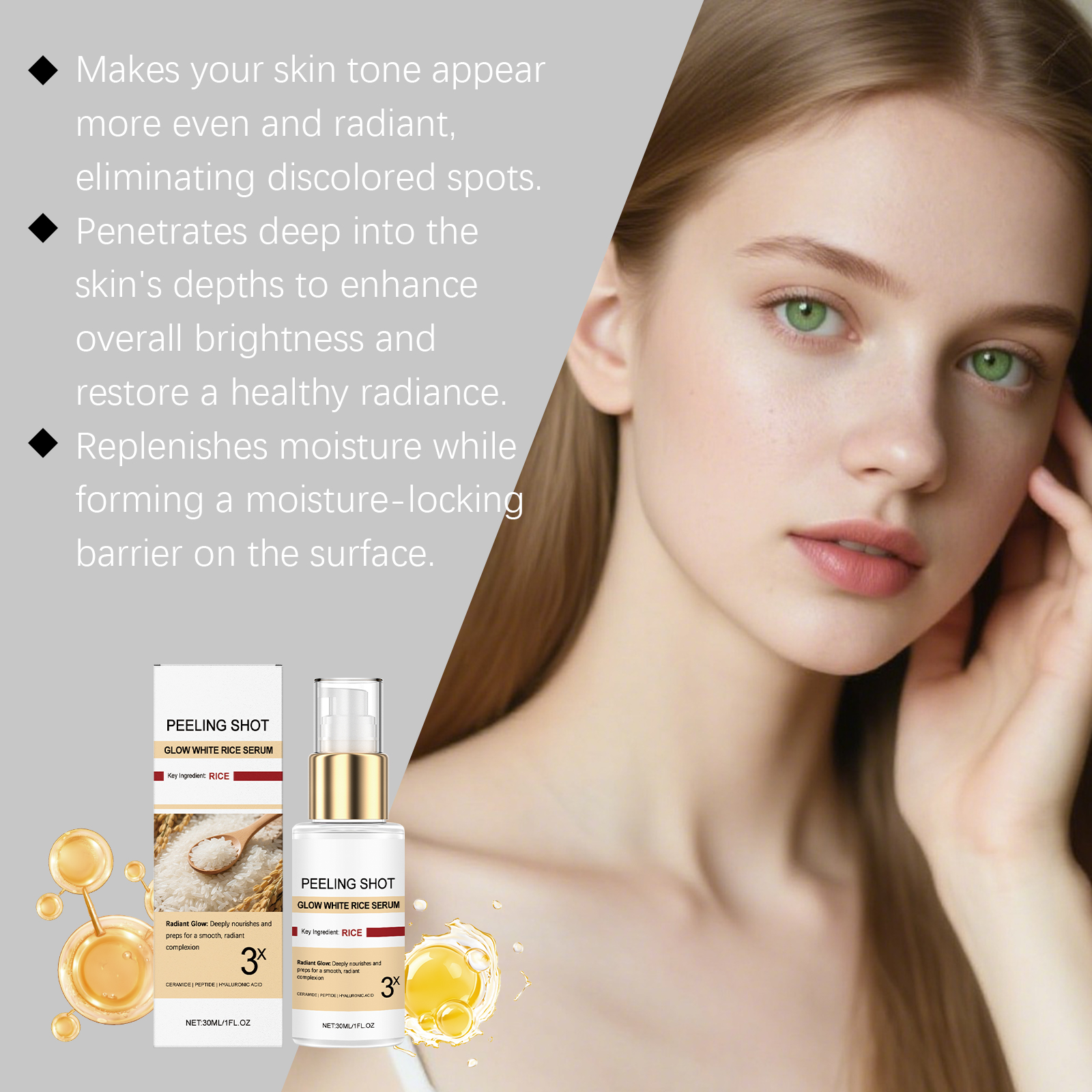 Glow Brightening Rice Essence  - đánh giá và giá Niacinamide Brightening Serum