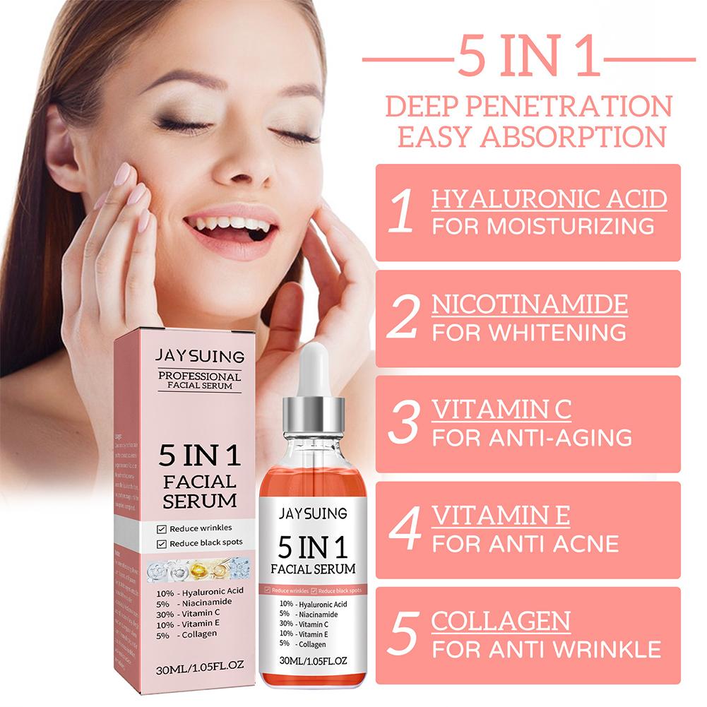 5 In 1 Face Serum Vitamin C Mo - đánh giá và giá Niacinamide Brightening Serum