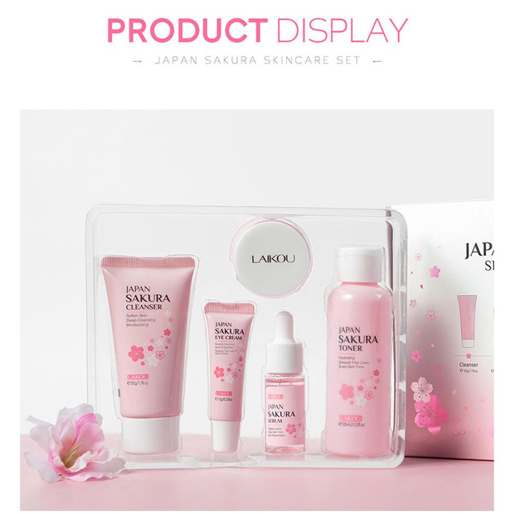 5/3pcs/Set Sakura Skin Care Se - đánh giá và giá Skincare Oily Skin