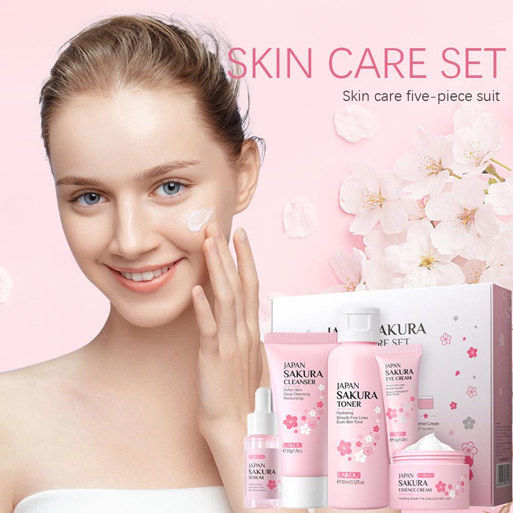 5/3pcs/Set Sakura Skin Care Se - đánh giá và giá Skincare Oily Skin