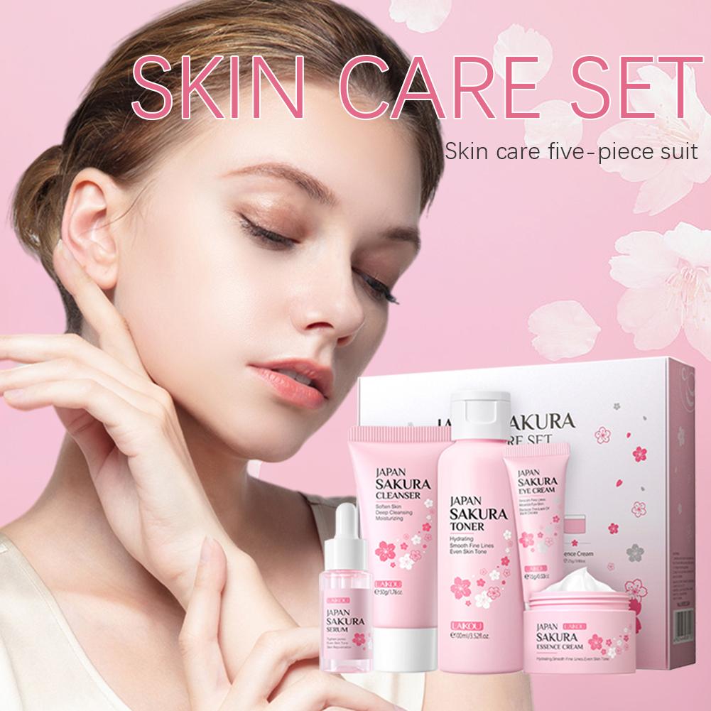 5/3pcs/Set Sakura Skin Care Se - đánh giá và giá Skincare Oily Skin