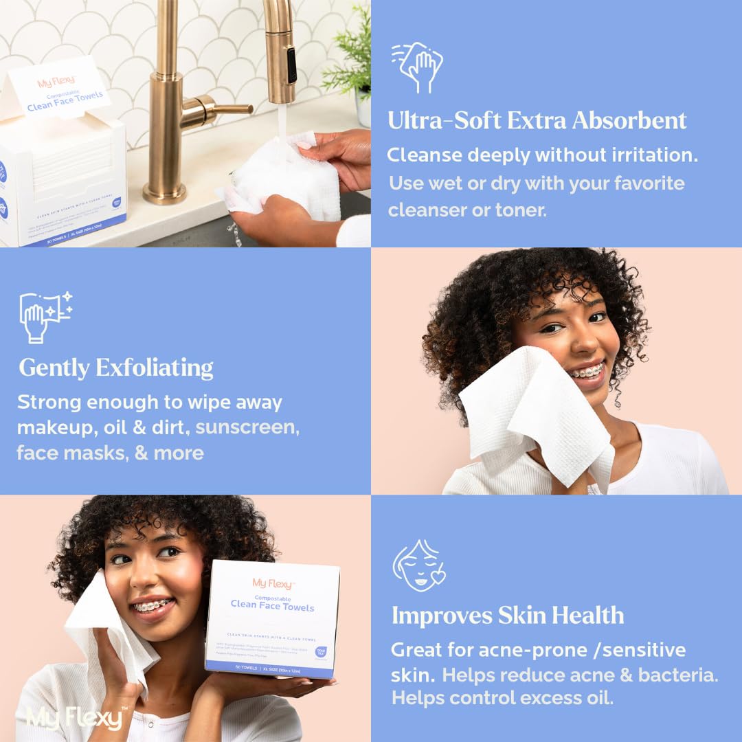XL Biodegradable Face Towels f - đánh giá và giá Xl Skincare
