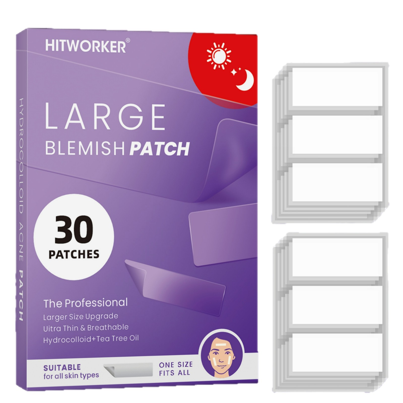30pcs XL Long Square Acne Patc - đánh giá và giá Xl Skincare