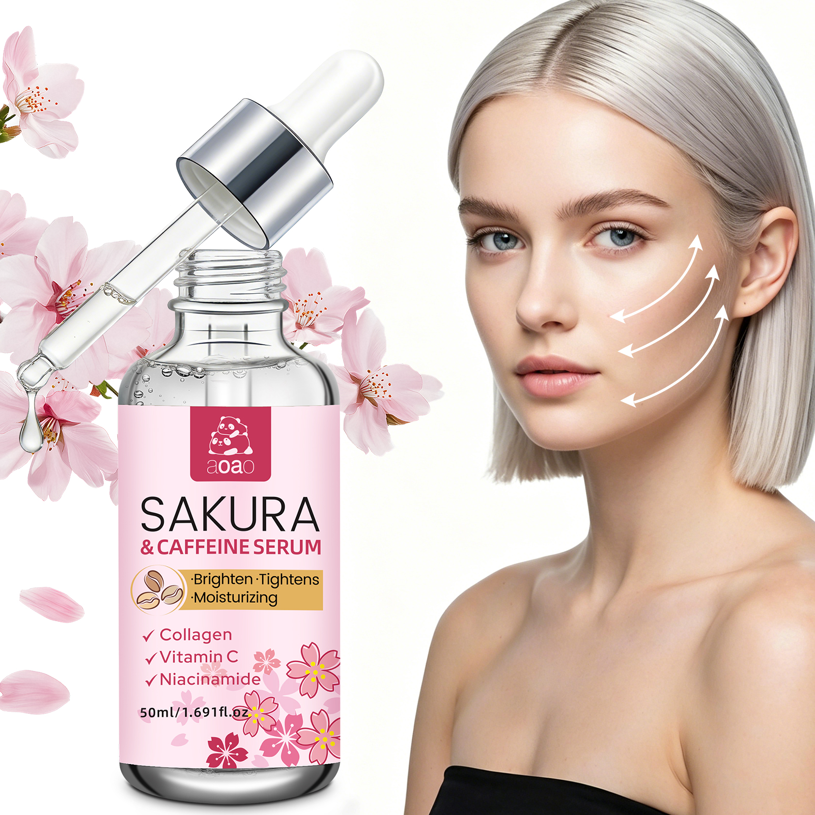 Sakura Essence contains Niacin - đánh giá và giá Niacinamide Brightening Serum