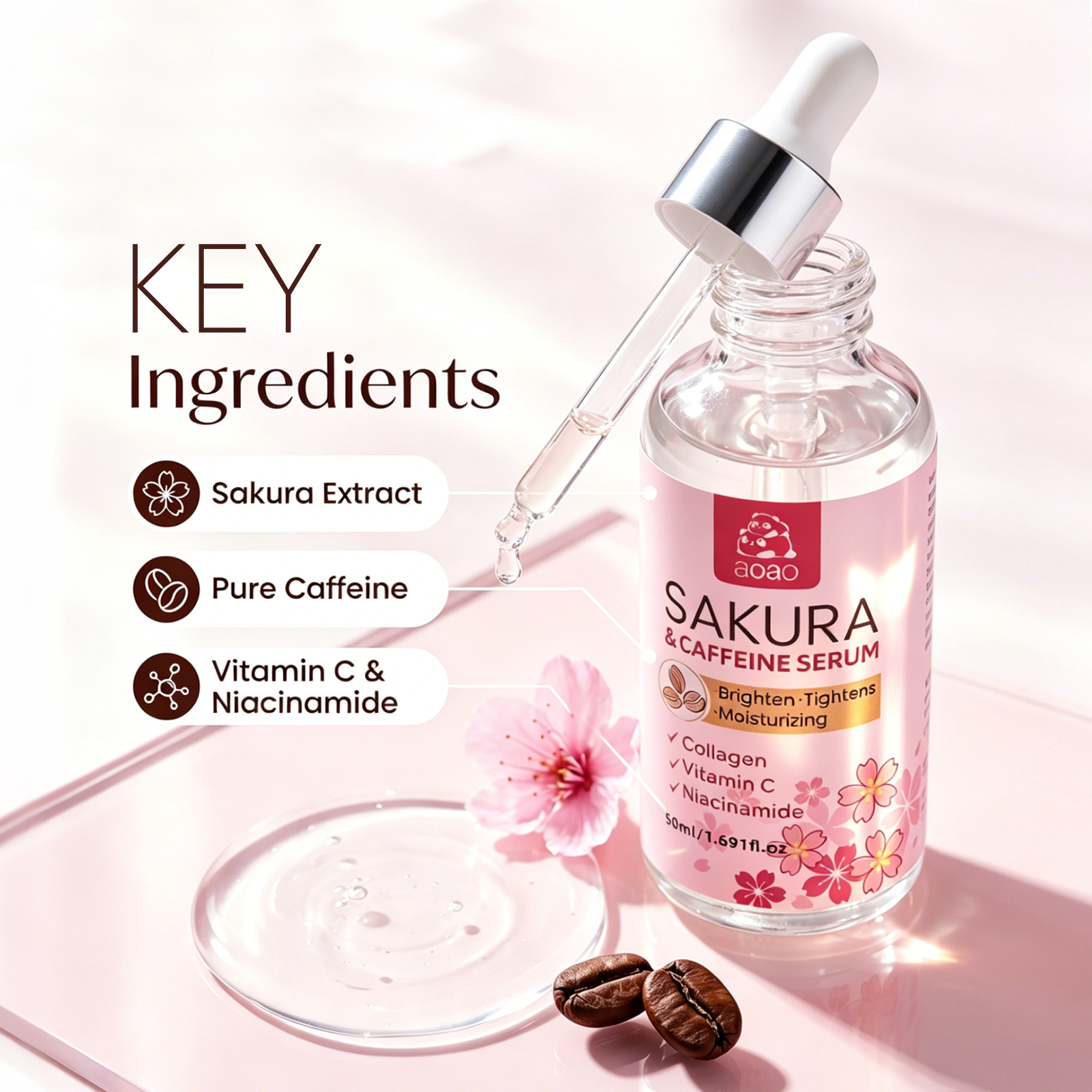 Sakura Essence contains Niacin - đánh giá và giá Niacinamide Brightening Serum